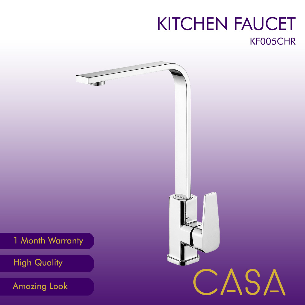 Jual CASA Kitchen Faucet Kran Cuci Piring Kotak Minimalis Silver