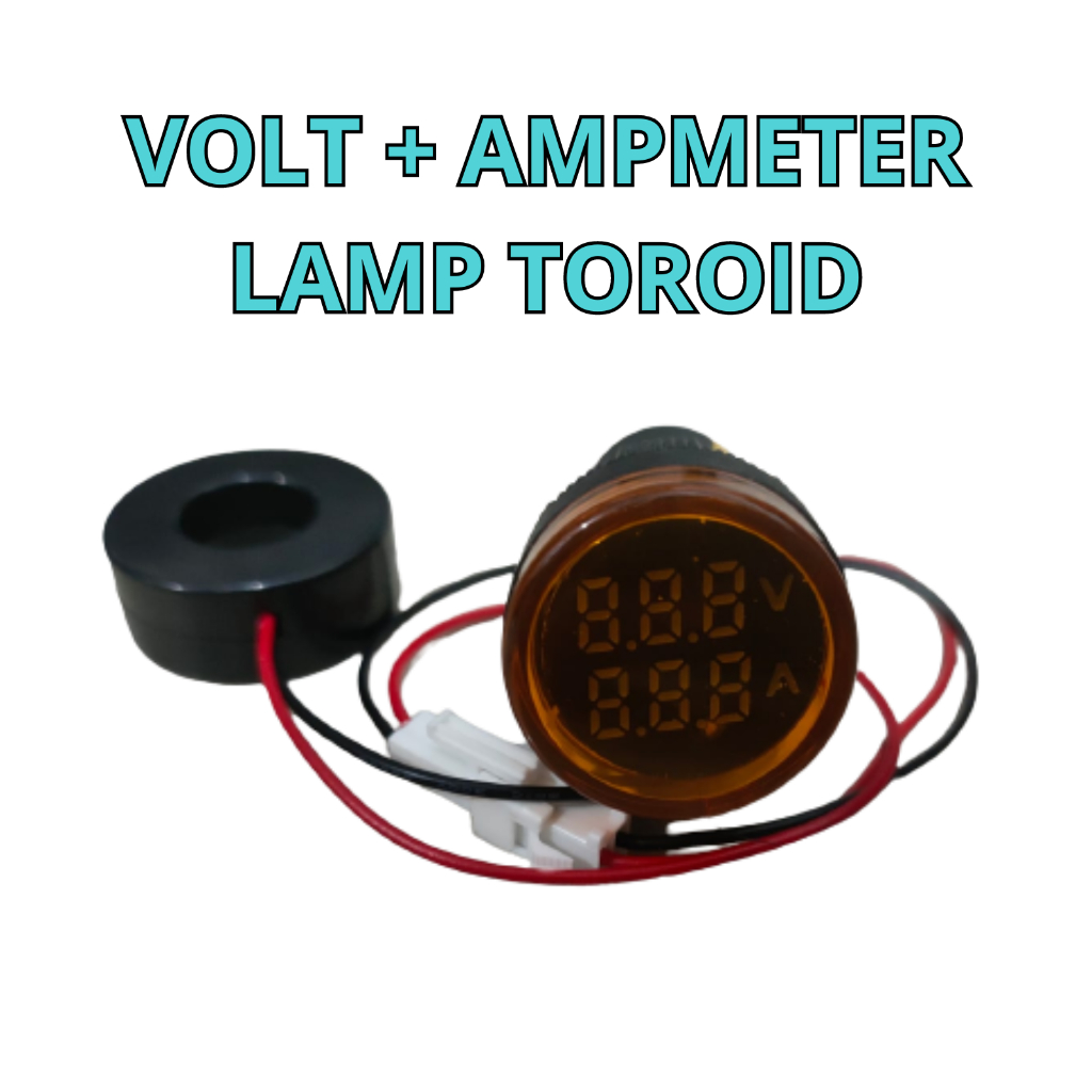 Jual PILOT LAMP LED VOLT AMPERE METER 22MM 450V 100A | Shopee Indonesia