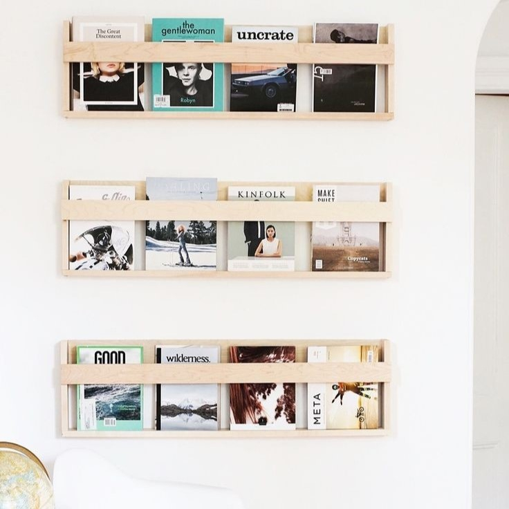 Jual RAK BUKU MINIMALIS SERBAGUNA MODEL TEMPEL RAK BUKU KAYU ASLI