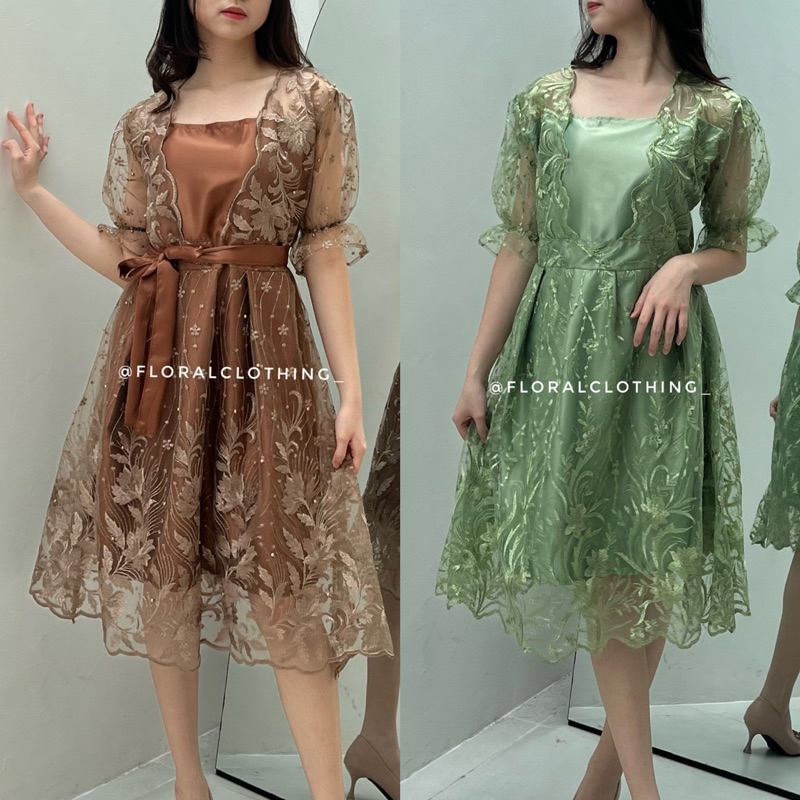 dress brokat satin Kondangan Baju Hijab Brokat Modern Satin Model Baju Pesta Modern 2018 Untuk Dress  Brokat Kombinasi