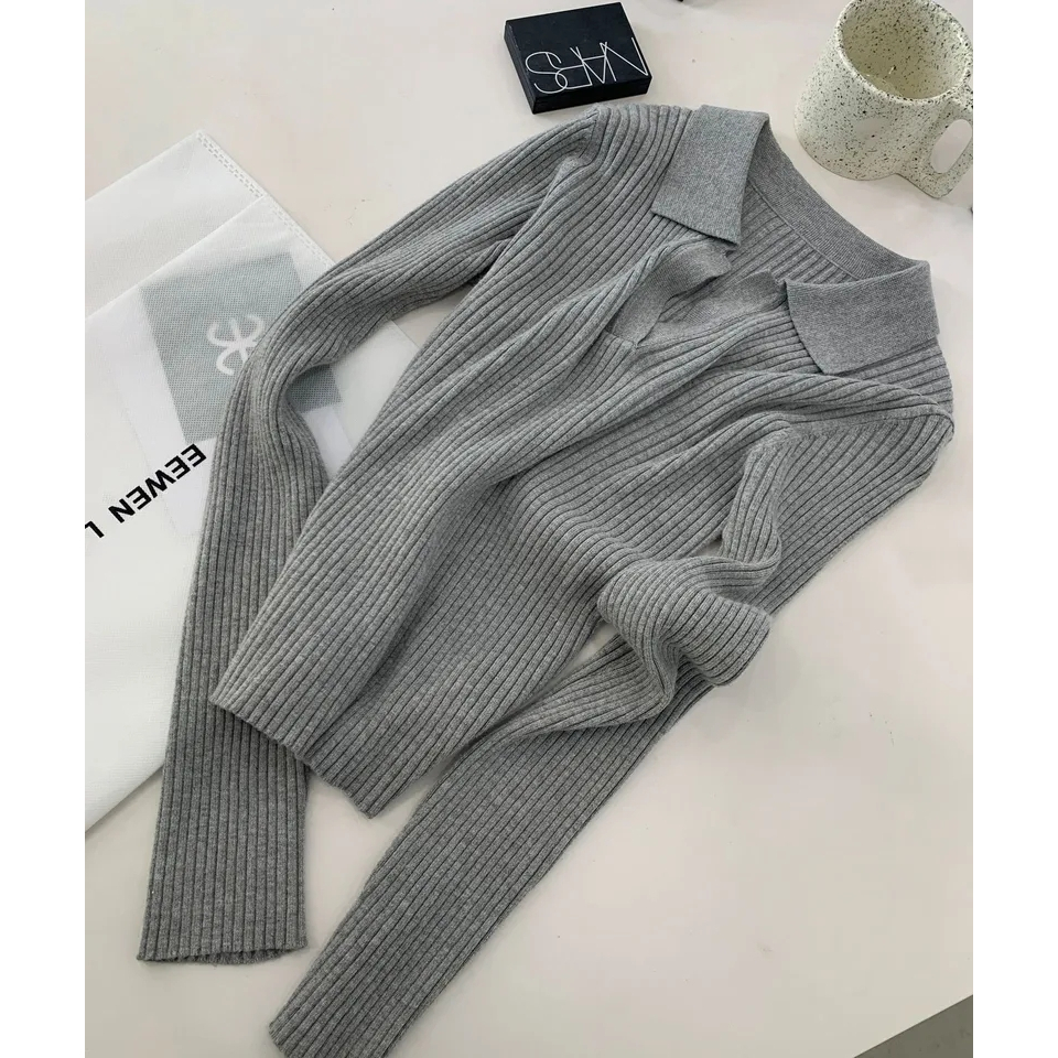 Jual Sweater Kerah Top LOLA-Sweater longhand top fullover tangan ...