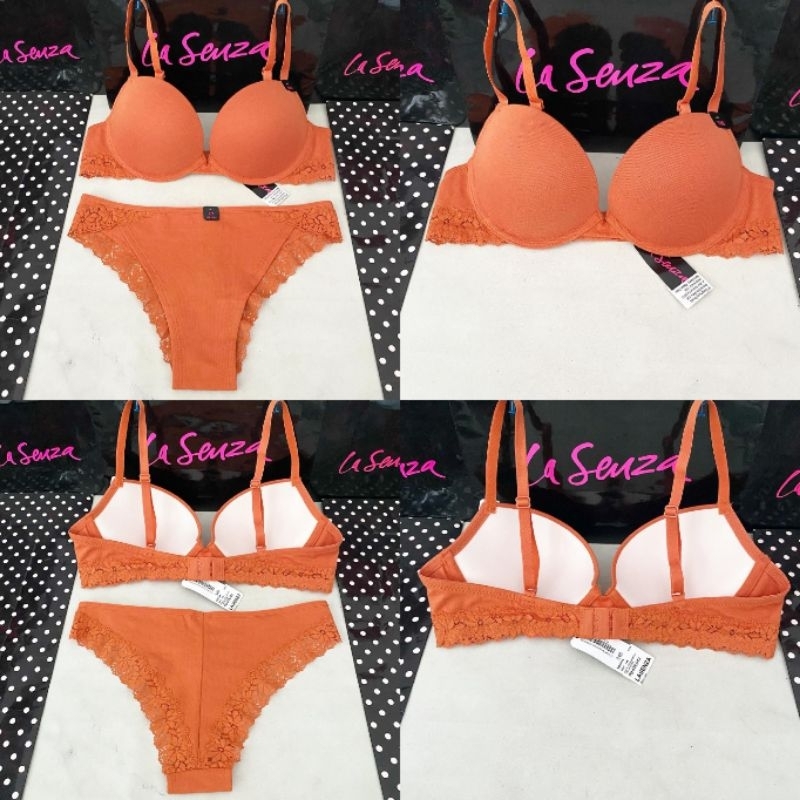 Jual La Senza Remix Cotton Bra Push Up Level 2 100 Original Ada Tag And Label Terra Cotta 32b