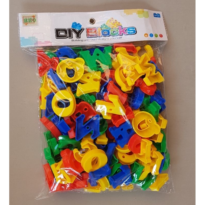 Jual Mainan Block Pipa/Block Abjad/Meronce Abjad/Block Mur Baut/Lego ...