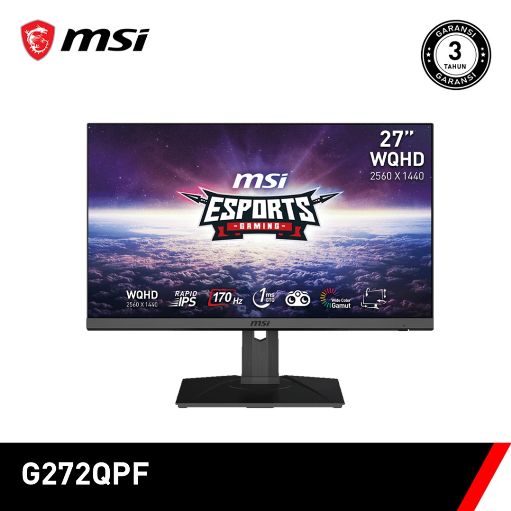 Jual Monitor MSI LED IPS G272QPF 27