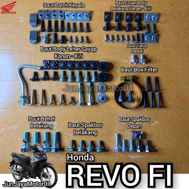 Jual Baut Lengkap Full Set Body Bodi Honda Revo Fi Shopee Indonesia