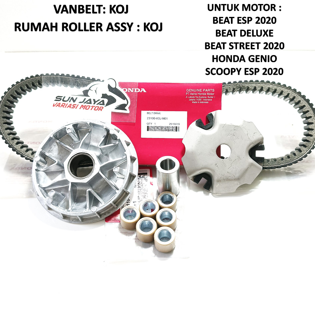 Jual Paket Cvt Vanbelt Set Rumah Roller Koj Beat Deluxe Genio Beat