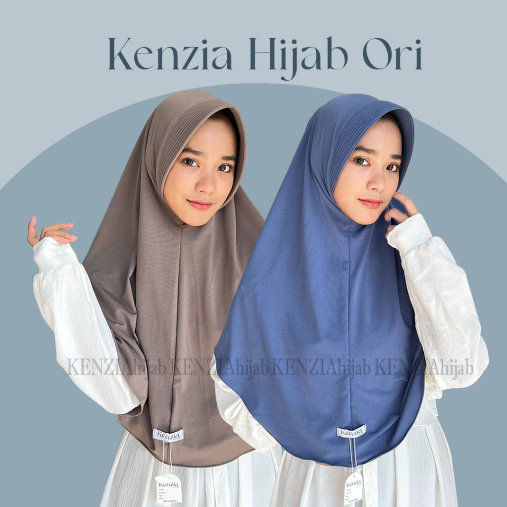 Bergo Kenzia Hijab Instan Size L /Bergo Raisa Size L Jersey Premium