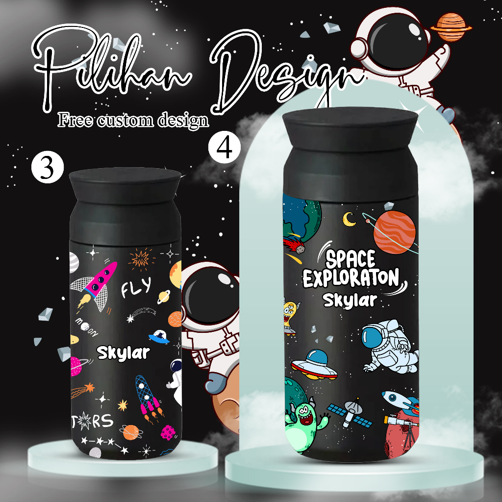 Jual TUMBLER JEPANG CUSTOM TEMA CUTE SPACE ASTRO Shopee Indonesia
