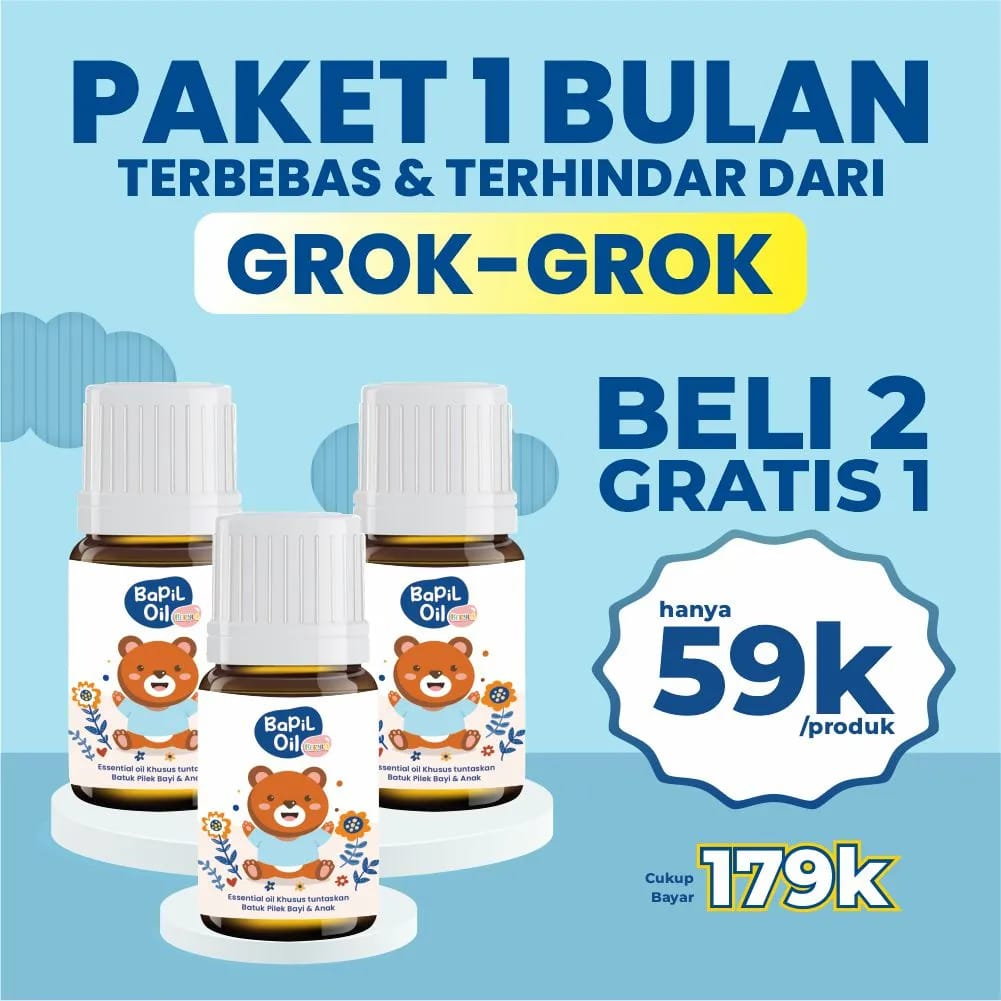 Jual Paket Hemat BAPIL OIL (Essential Oil untuk Atasi Batuk Pilek pada