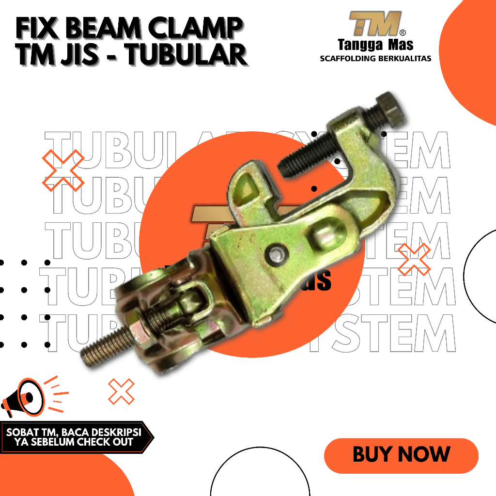 Jual FIX & SWIVEL BEAM CLAMP STANDARD JIS UNTUK SCAFFOLDING JENIS PIPA ...