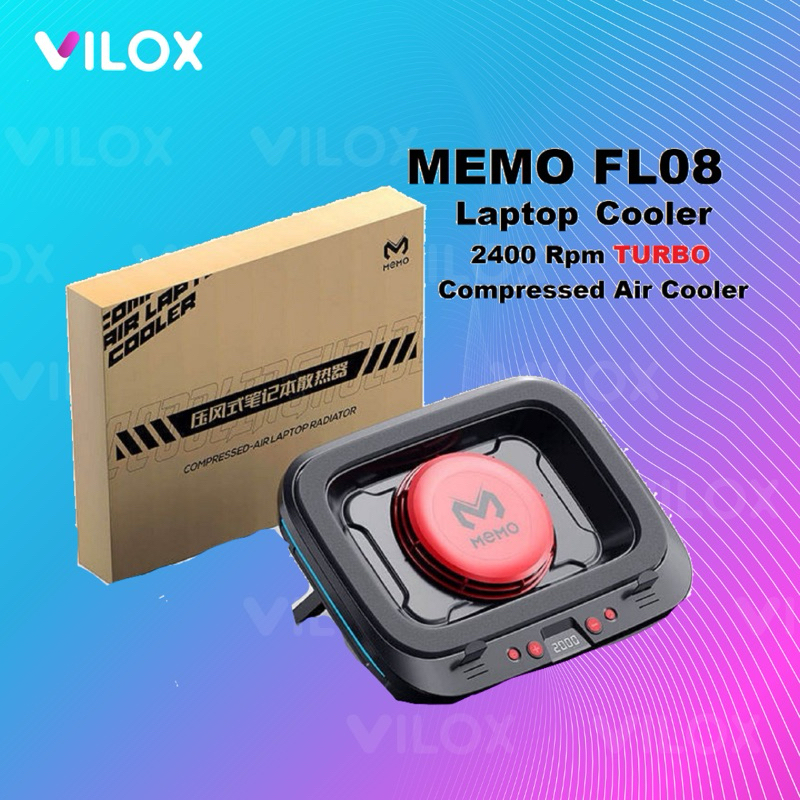 Jual memo fl08 laptop macbook air cooling pendingin cooler fan pad 2400