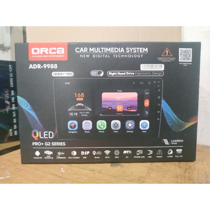 Jual Head unit android ORCA ADR-9988 PRO+G2 RAM 6+128 GB - head unit ...