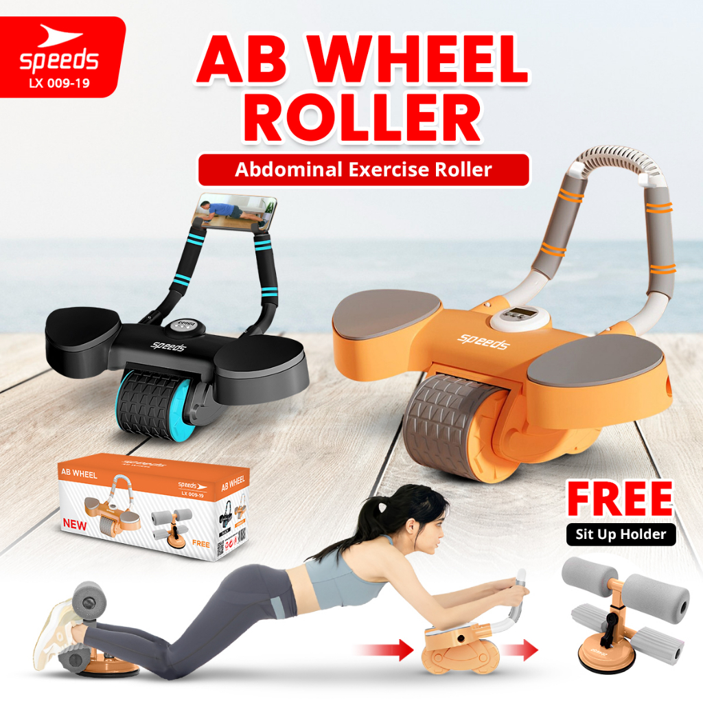 Jual SPEEDS AB Roller Wheels Plank Trainer Abdominal Core Roller Alat ...