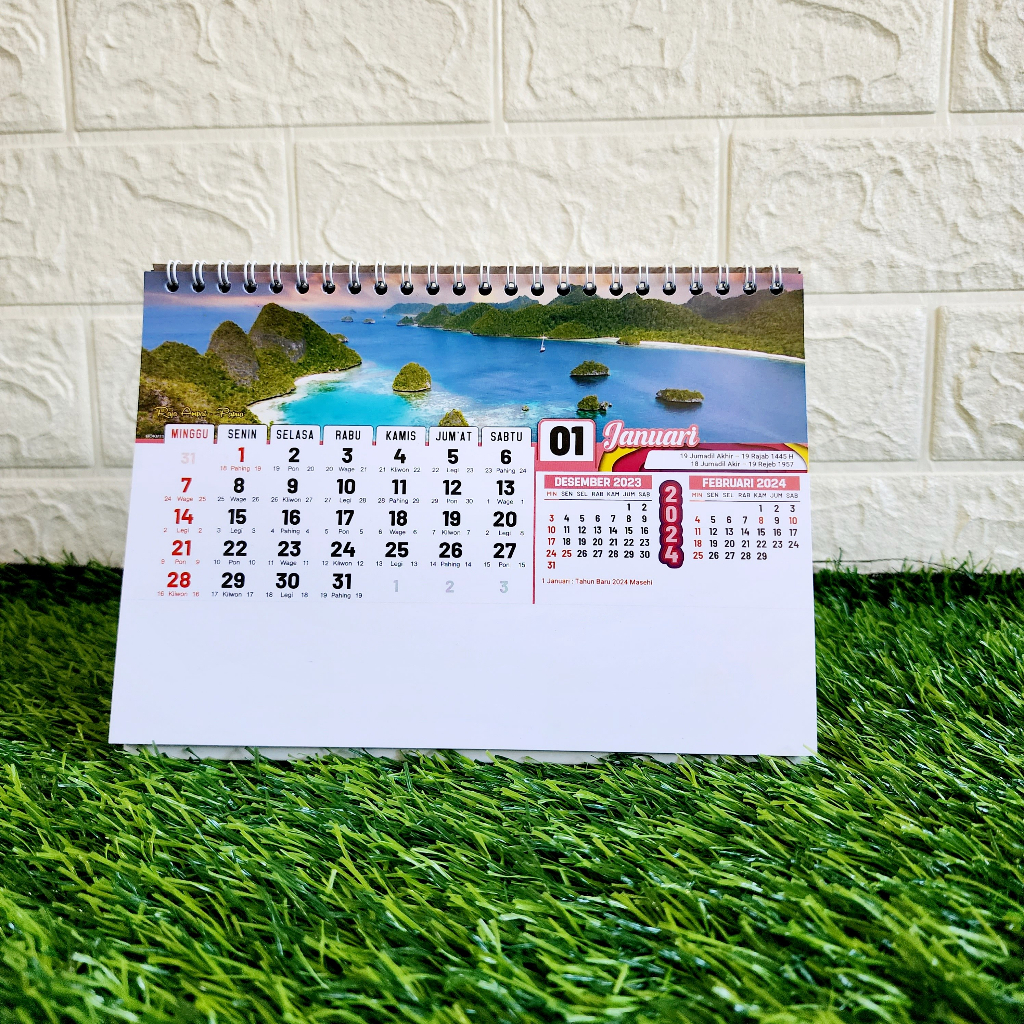 Jual KALENDER MEJA / KALENDER DUDUK TAHUN 2024 MOTIF / GAMBAR ...