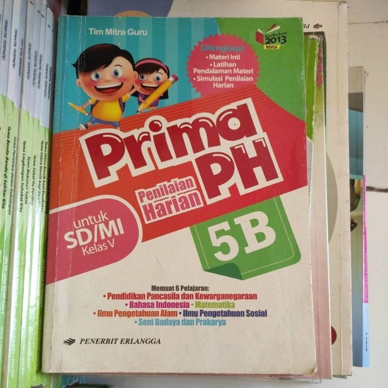 Jual Buku Prima Ph Penilaian Harian 5a 5b Sd Mi Kelas 5 V K13 Erlangga Original Shopee