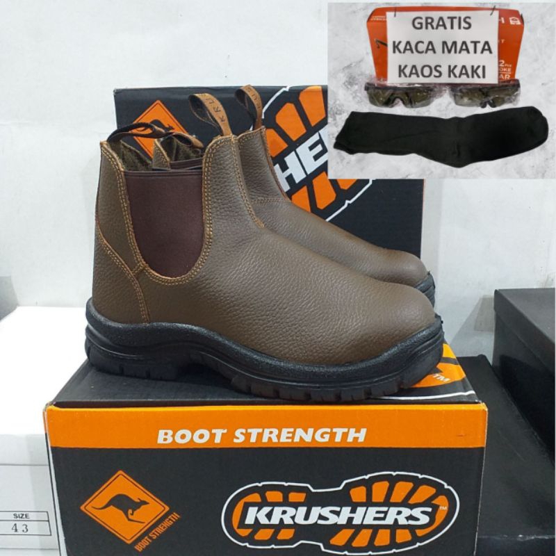 Jual Sepatu Safety Krushers Nevada Brown Sepatu Safety Krushers