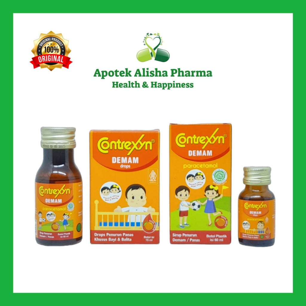 Jual Contrexyn Demam Sirup 60ml Penurun Demam Anak / Contrexin Baby