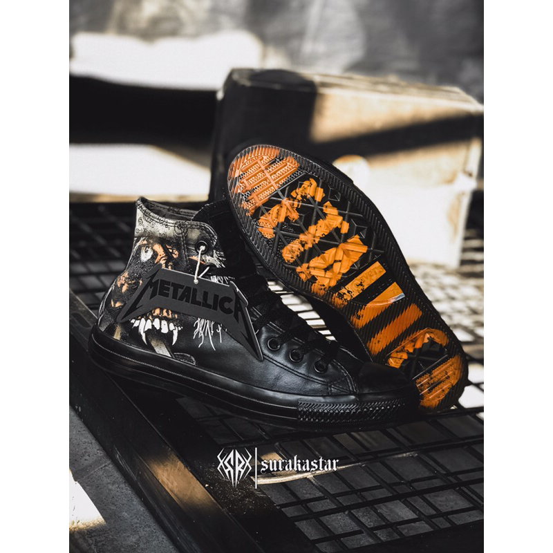 Converse metallica shop pirate skull