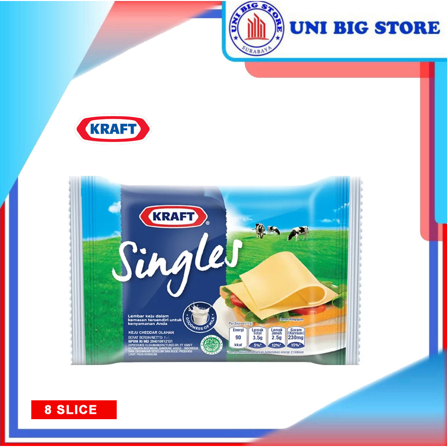 Jual Kraft Singles Cheddar Cheese 10 Slices Keju Lembaran Single Slice ...