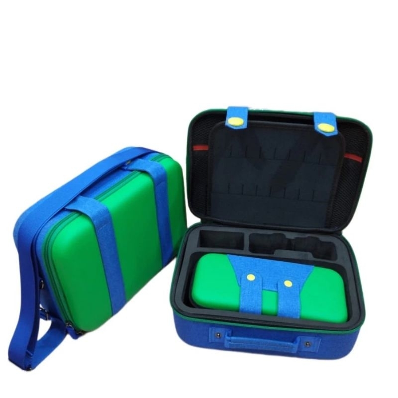 Jual Nintendo Switch Travel Storage EVA Bag Case OLED v1 v2 Luigi Pouch ...