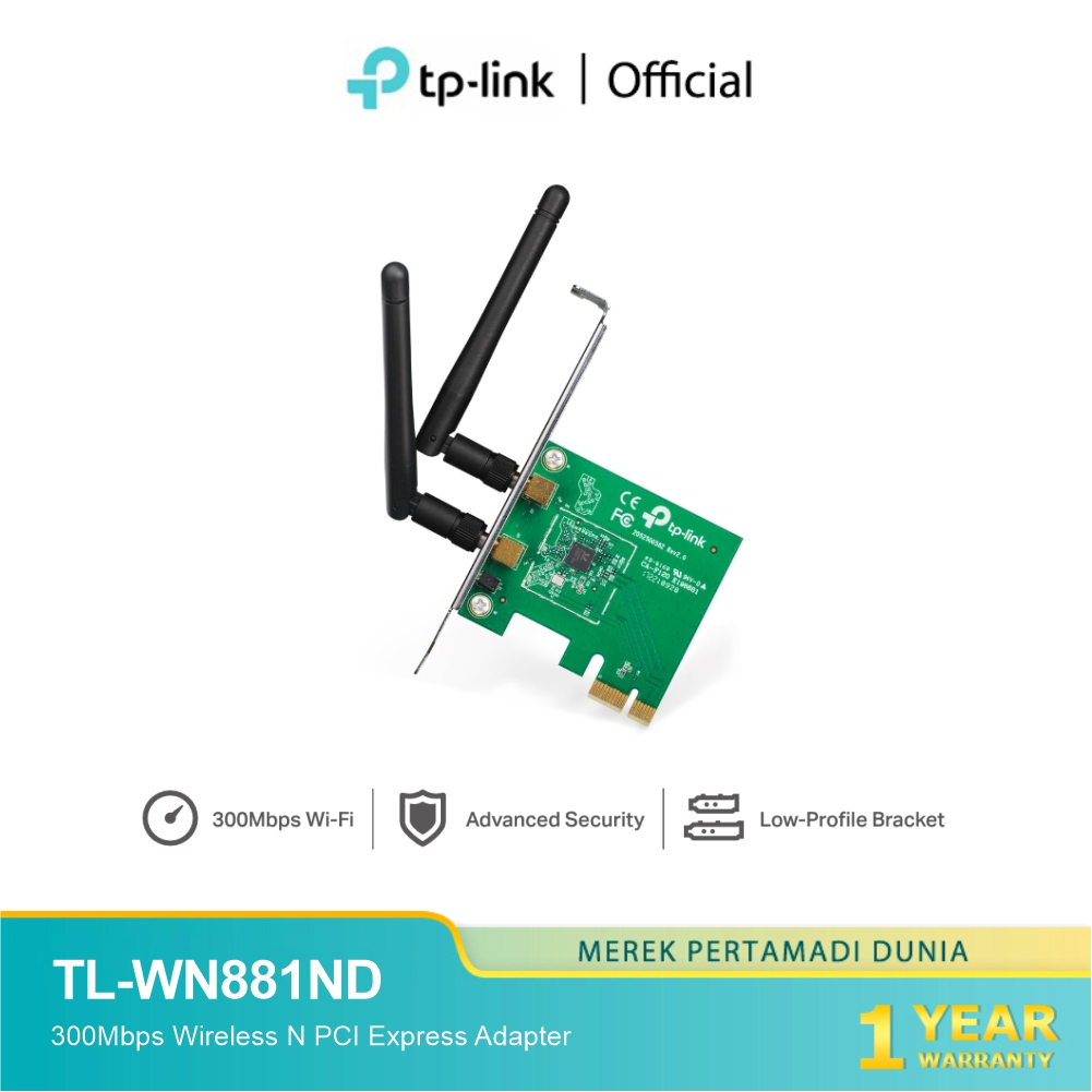 Jual TPLINK Wireless Adapter TLWN881ND 300Mbps Wireless WIFI Adapter