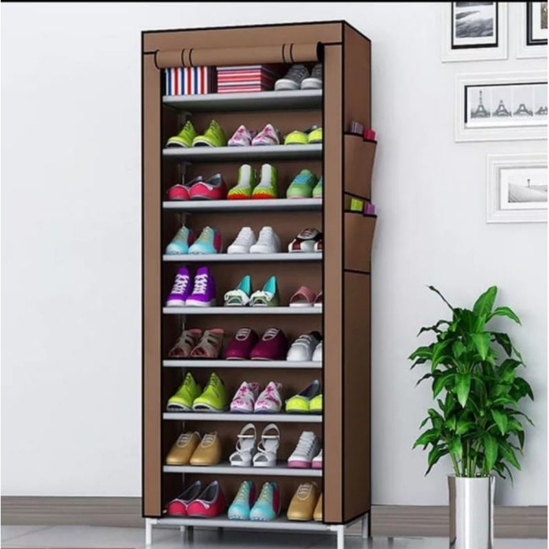 Jual Rak Sepatu 60 cm x 160 cm Susun Rakitan /Shoes Rack /10 susun ...