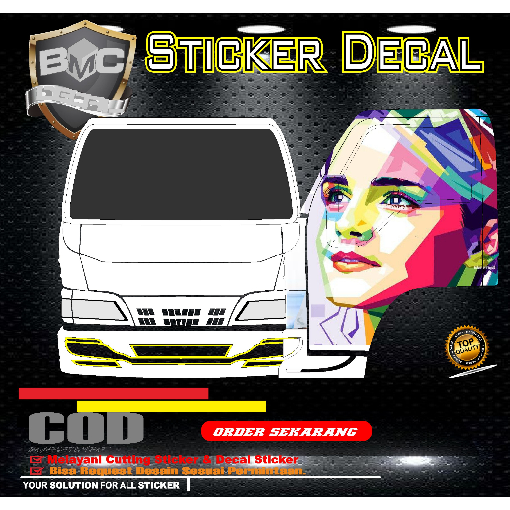 Jual STICKER TRUCK.VARIASI DECAL PINTU KABIN TRUCK ELF WPAP | Shopee ...