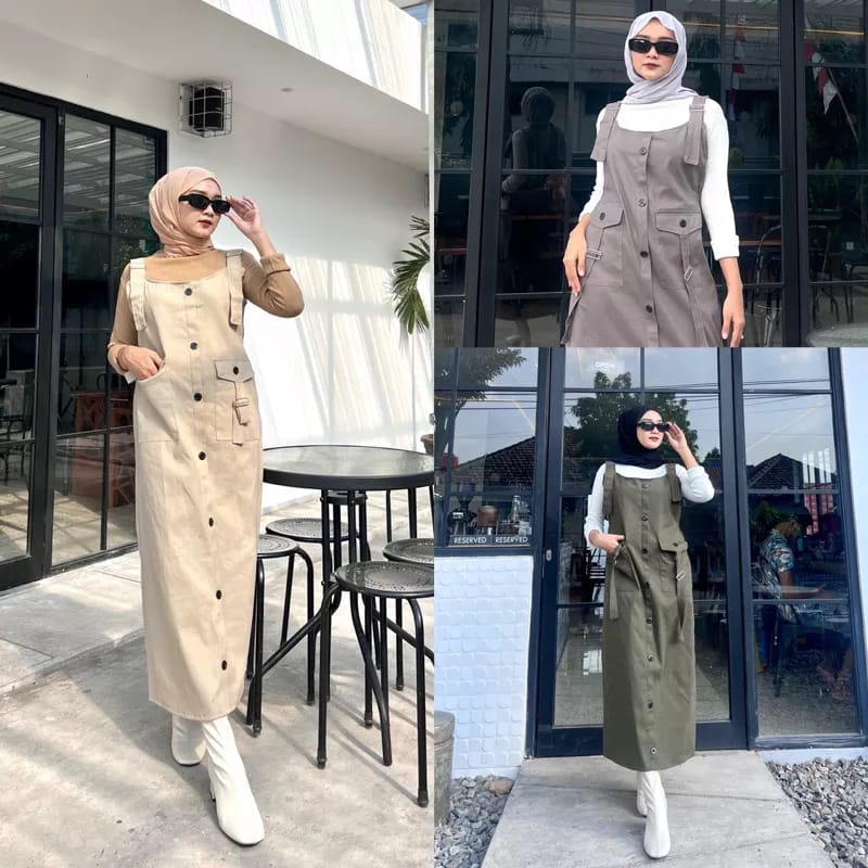 Jual OVERALL JUMPSUIT ROK POLOS WANITA | Shopee Indonesia