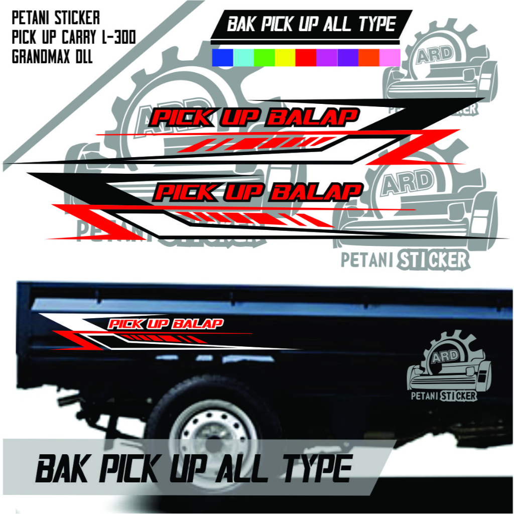 Jual STIKER BAK PICK UP ALL TYPE BAK SAMPING MINIMALIST KEREN CUTTING ...