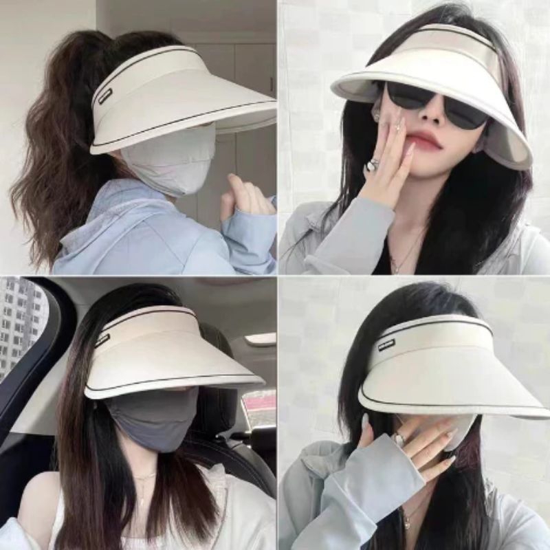 Jual Topi Poundfitjoggging Visor Pantai Outdoor Pelindung Panas Topi Musim Shopee Indonesia 