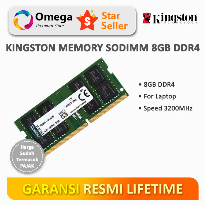 Jual RAM Kingston Value Sodimm 8GB DDR4 3200MHz | Shopee Indonesia