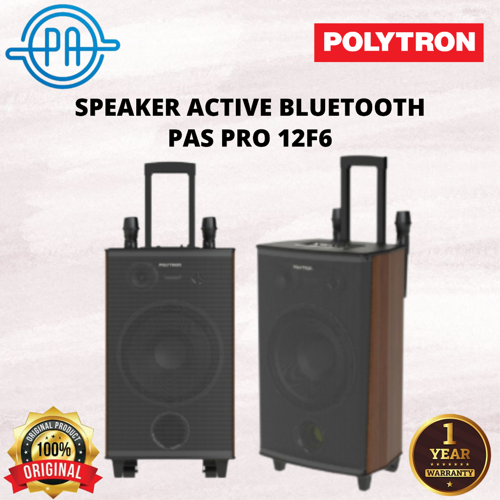 Jual SPEAKER MEETING POLYTRON PAS PRO 12F6 PASPRO 12F6 SPEAKER PORTABLE PROFESSIONAL ACTIVE