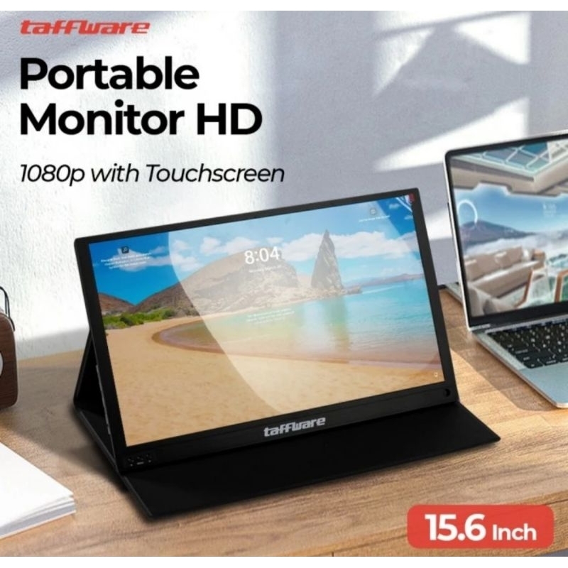 Jual TAFFWARE Portable Monitor Touchscreen 15.6 inch Full HD 1080p 60Hz ...