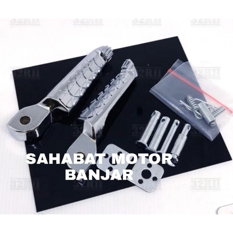 Jual foot step Aprilia chrome injakan kaki belakang Honda beat ...