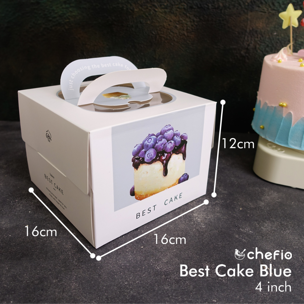 Jual Cake Box Mika Handle Kotak Kue Tart Ulang Tahun Dus Tinggi Box ...