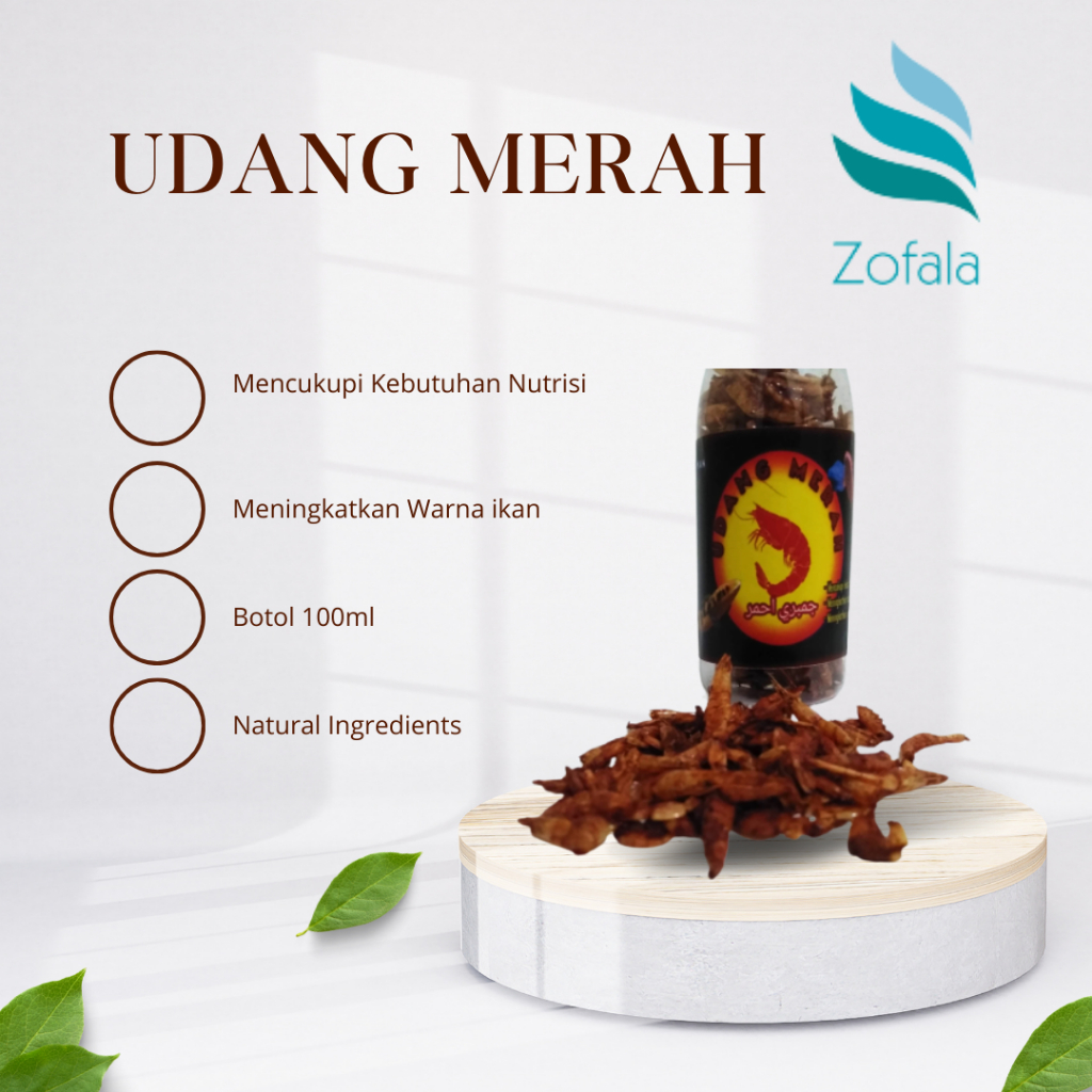 Jual Udang Merah Pakan ikan Chana Predator Koi dan lainnya Extreme ...