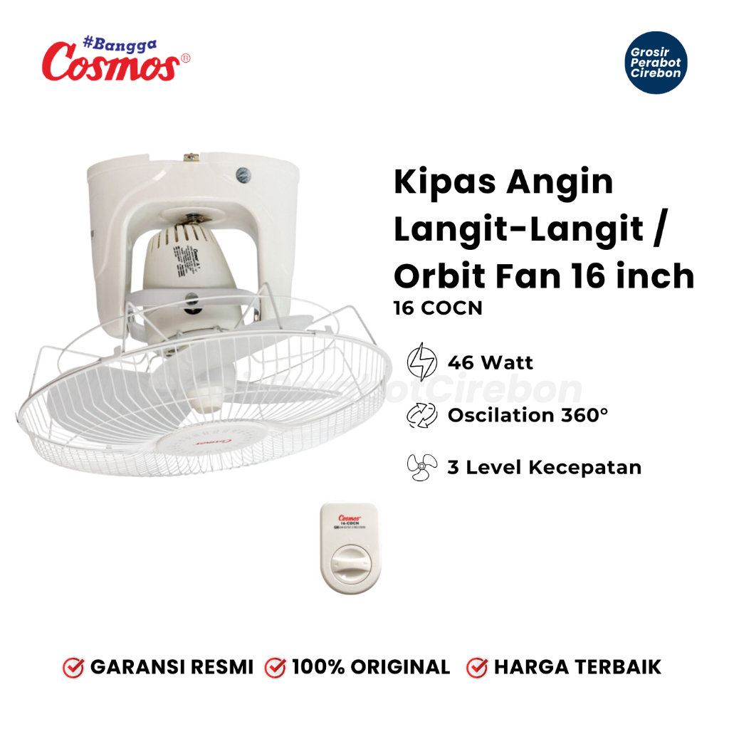 Jual Kipas Angin Plafon 16 Cosmos 16 Cocn Orbit Fan 16 Inch Shopee Indonesia 9255