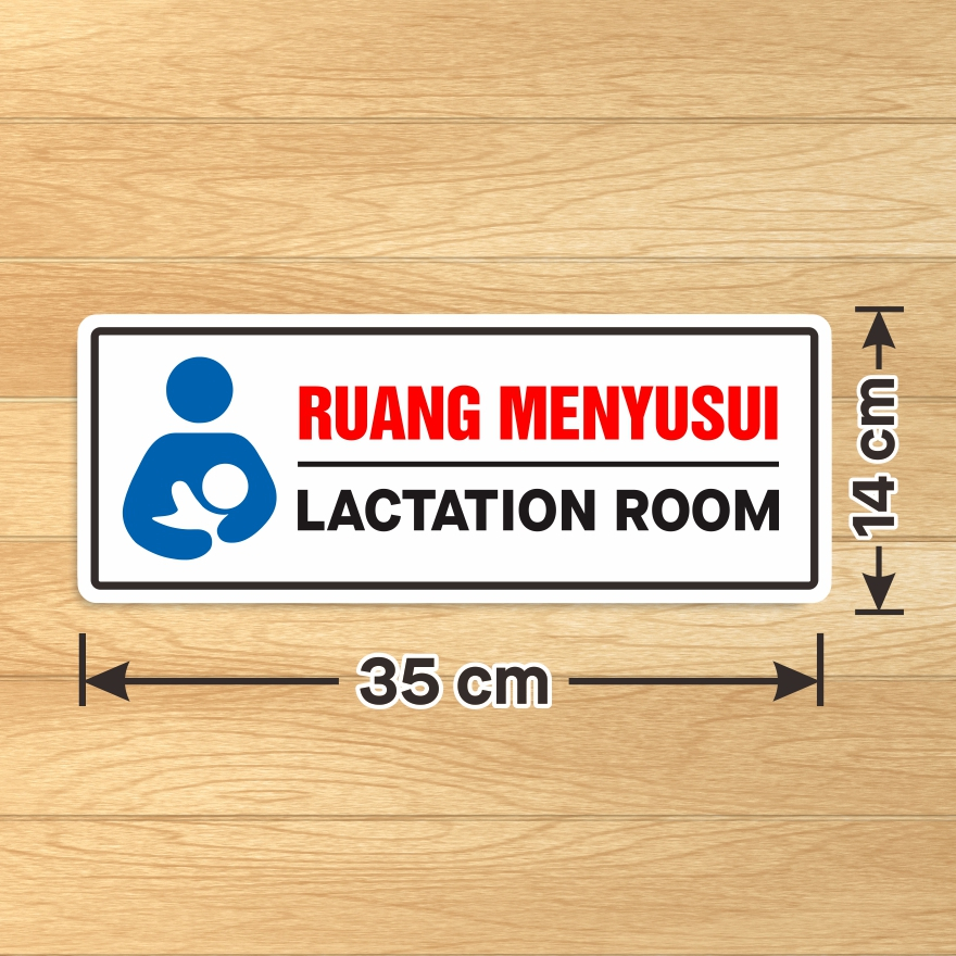 Jual Sticker Sign Ruang Menyusui Stiker Vinyl Pintu Dinding Lactation Room Shopee Indonesia