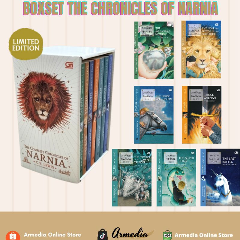 Jual Boxset The Chronicles Of Narnia (Novel Bahasa Indonesia) | Shopee ...