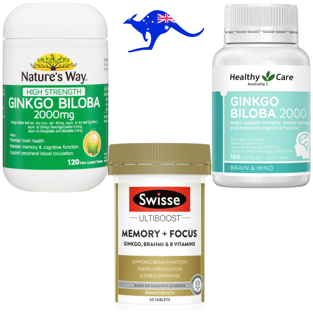 Jual Nature's Way Ginkgo Biloba 2000mg 120 Tablets Natures / Healthy