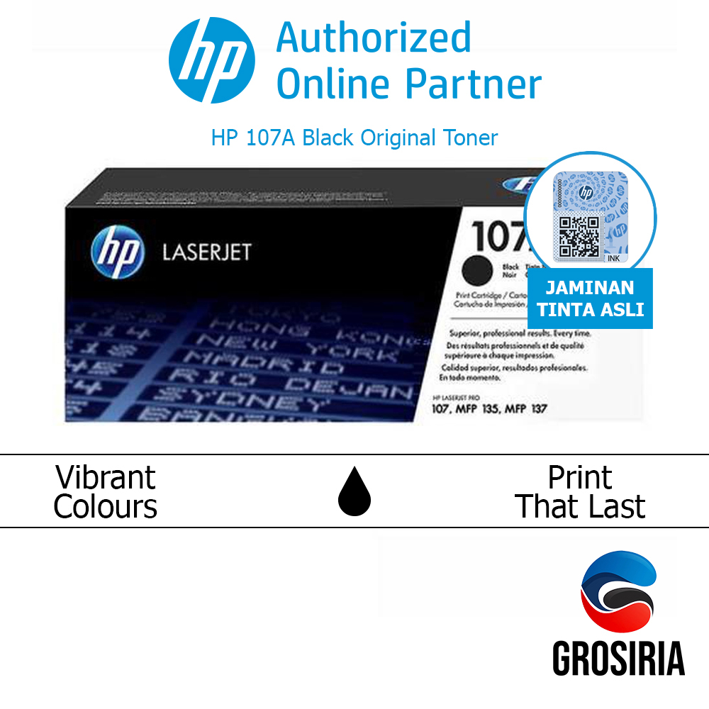 HP Toner 107A Black Original [W1107A]