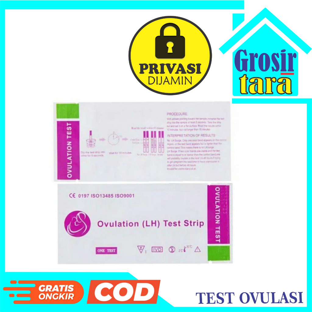 Jual TES OVULASI LH OVULATION UNGU dan PINK TEST STRIP KESUBURAN ...