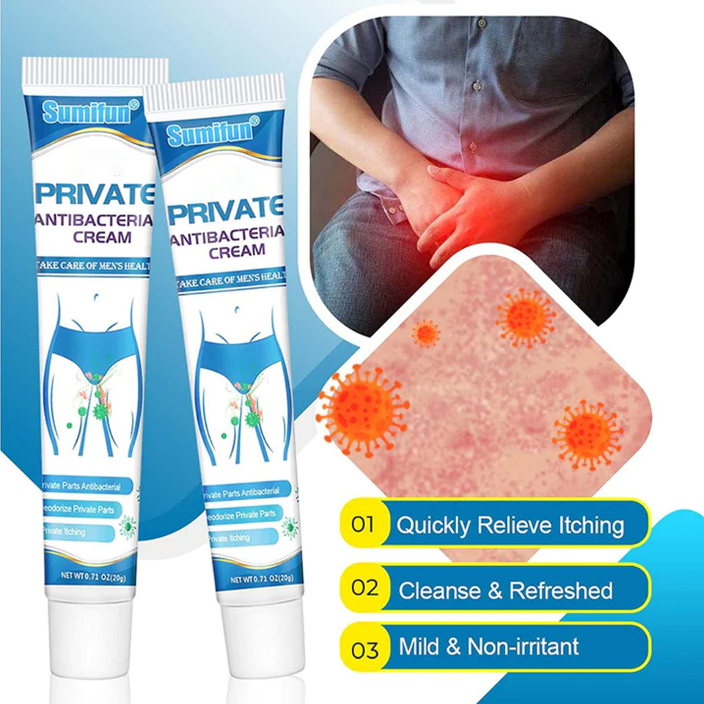 Jual SUMIFUN Private Antibacterial Cream Obat Gatal Selangkangan Eksim ...