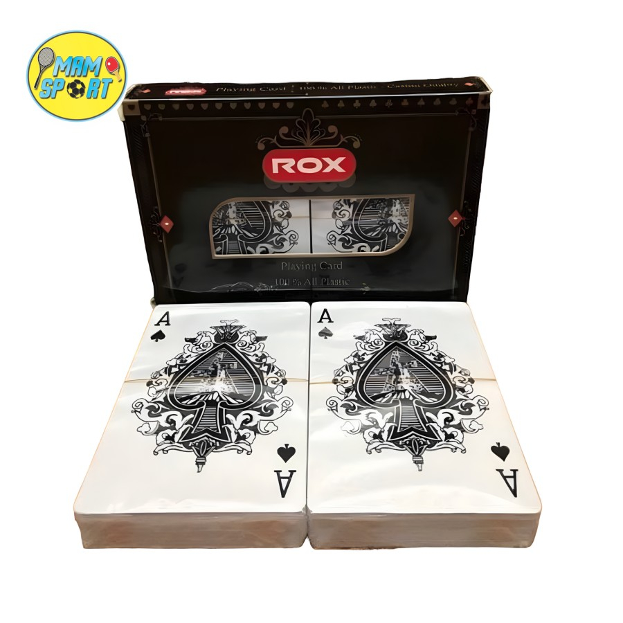 Jual Kartu Remi Waterproof Playing Card Plastic ROX Double | Shopee ...