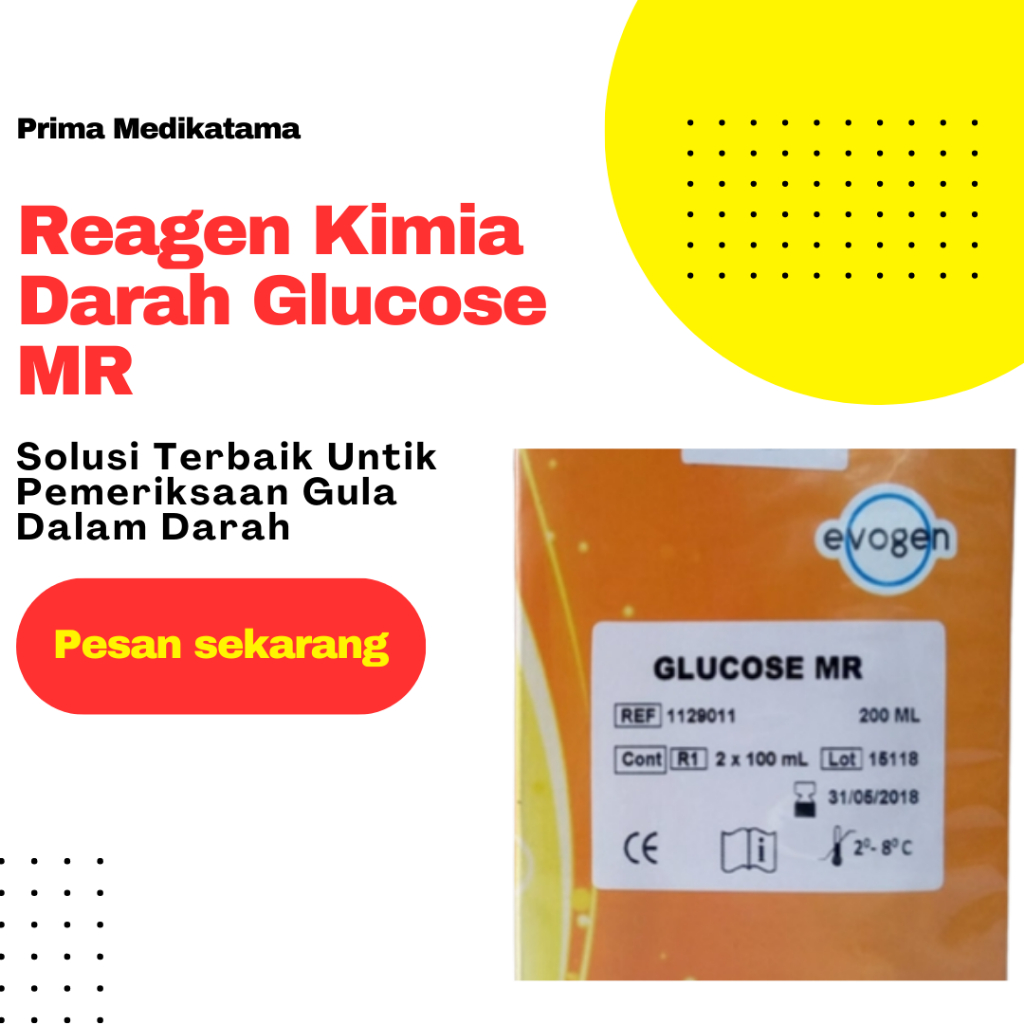 Jual Reagen Kimia Darah Glucose MR Merk Evogen Ukuran 2x50 ml Untuk ...