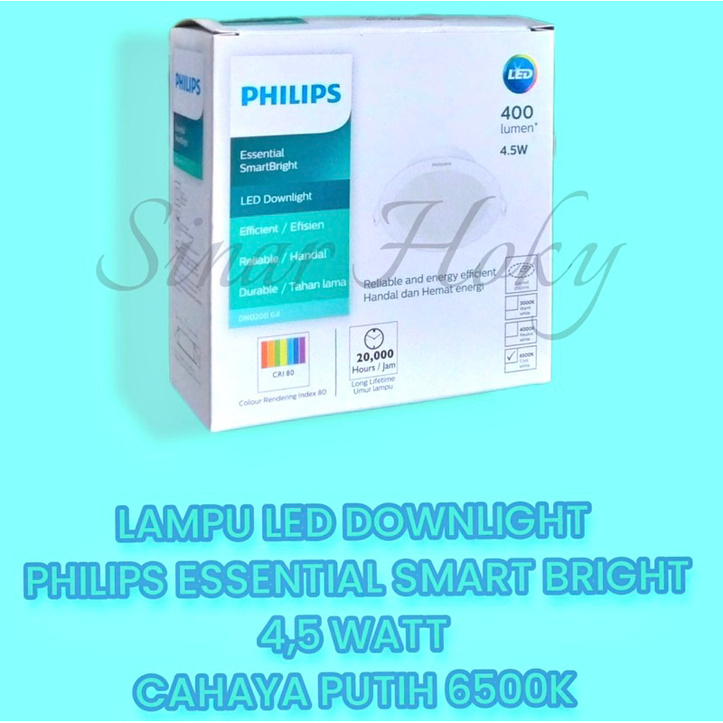 Jual LAMPU TANAM LED PANEL DOWNLIGHT PHILIPS 4,5W 4,5 Watt DN020B G3 ...