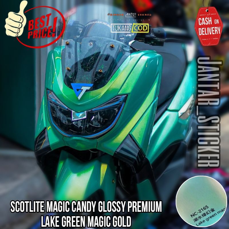 Jual STICKER SCOTLITE LAKE GREEN MAGIC GOLD PREMIUM LEBAR 50 CM STIKER ...