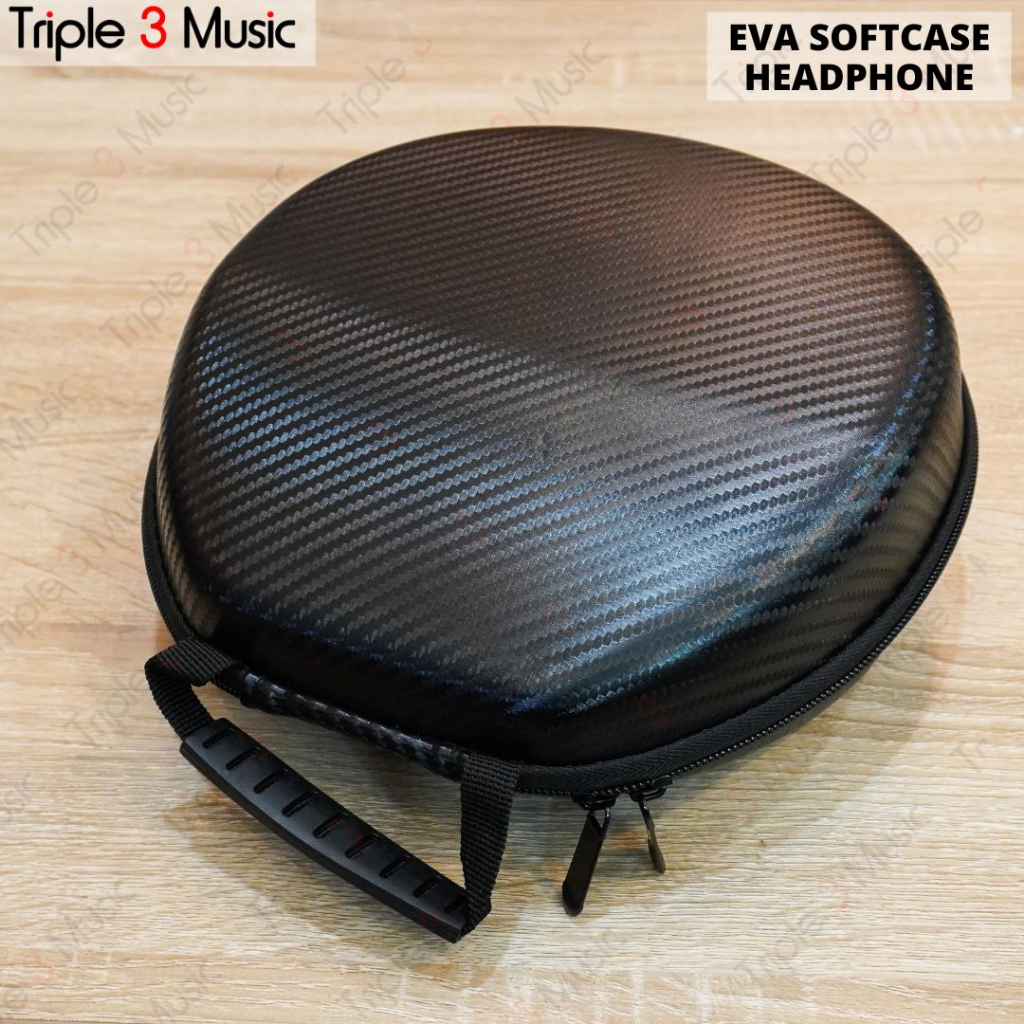 Jual EVA Softcase Headphone Portable tempat headphone besar Shopee