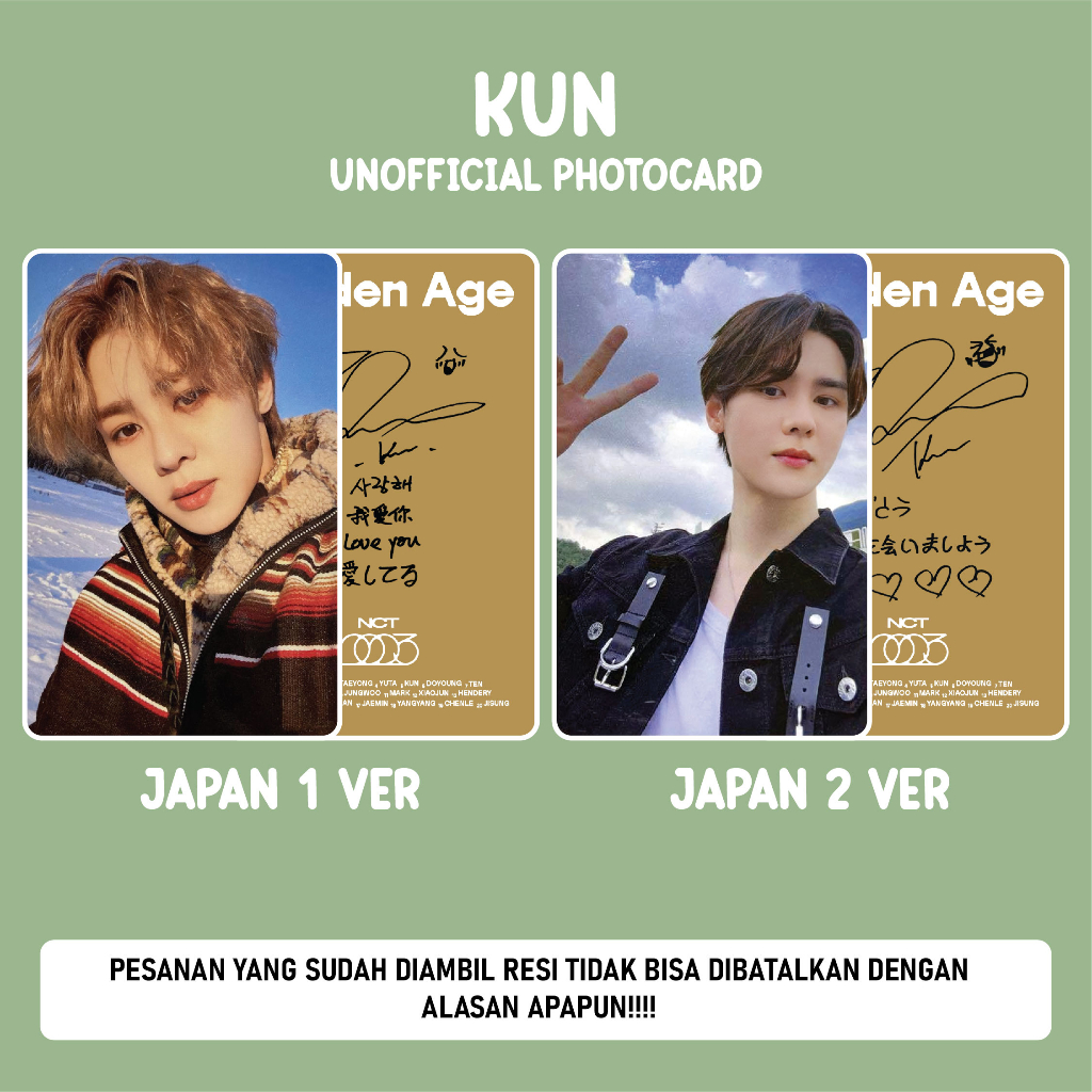 Jual [UNOFFICIAL PHOTOCARD] NCT 2023 - GOLDEN AGE JAPAN