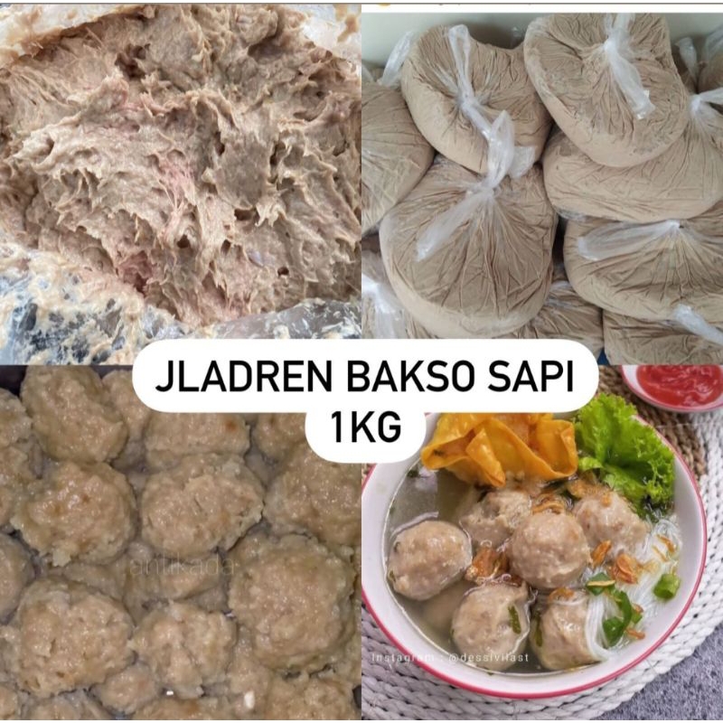 Jual Adonan Bakso Sapi 1 Kg Shopee Indonesia